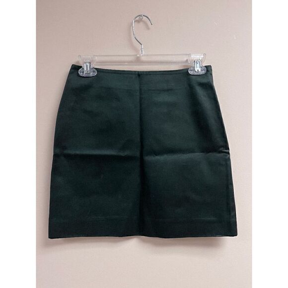 Banana Republic Womens Lined Mid Waist A Lined Skirt Black Sz 0 - Picture 1 of 7